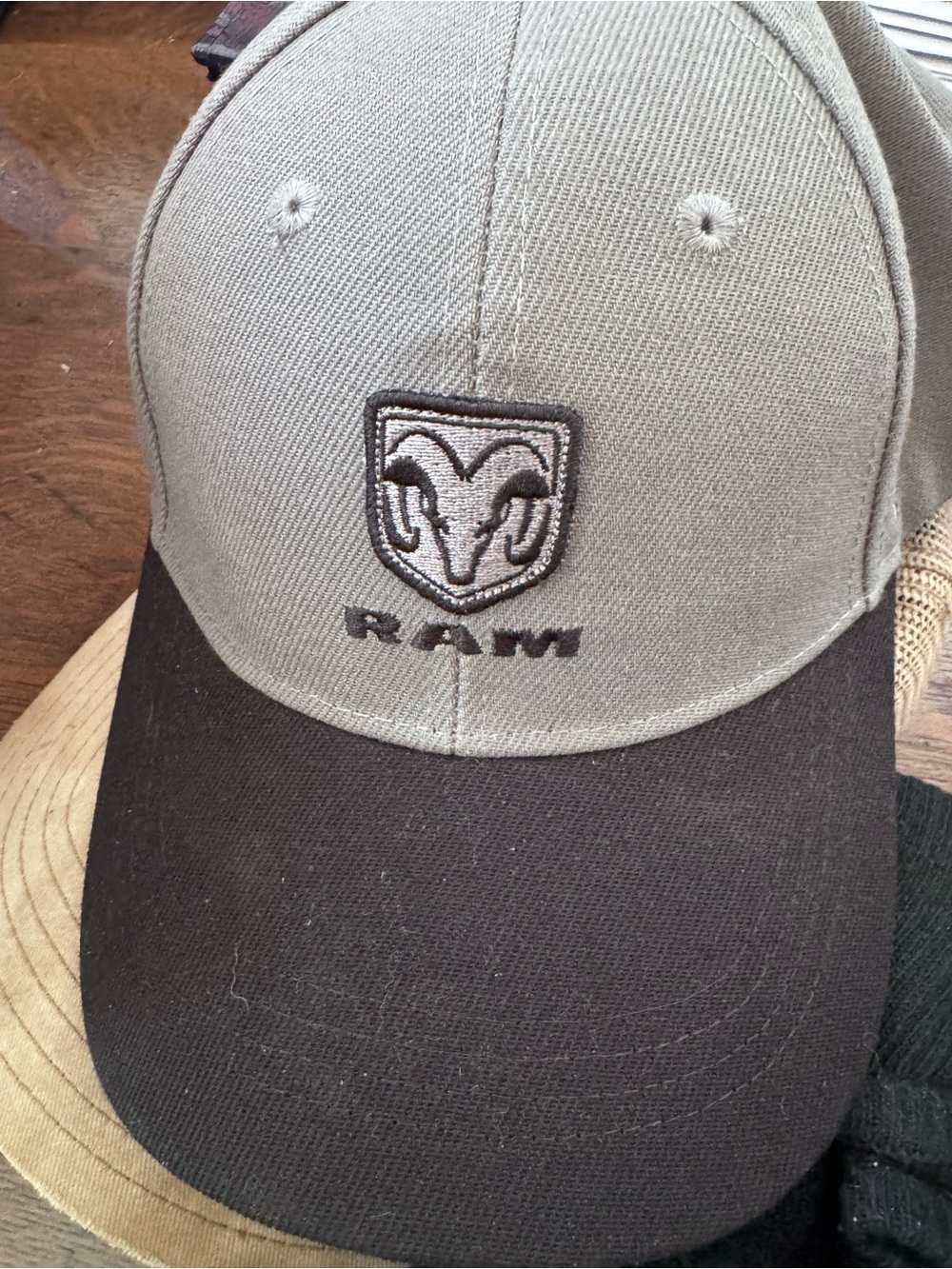Men's Ram Truck- Two-Tone Trucker Cap — Gray and Black